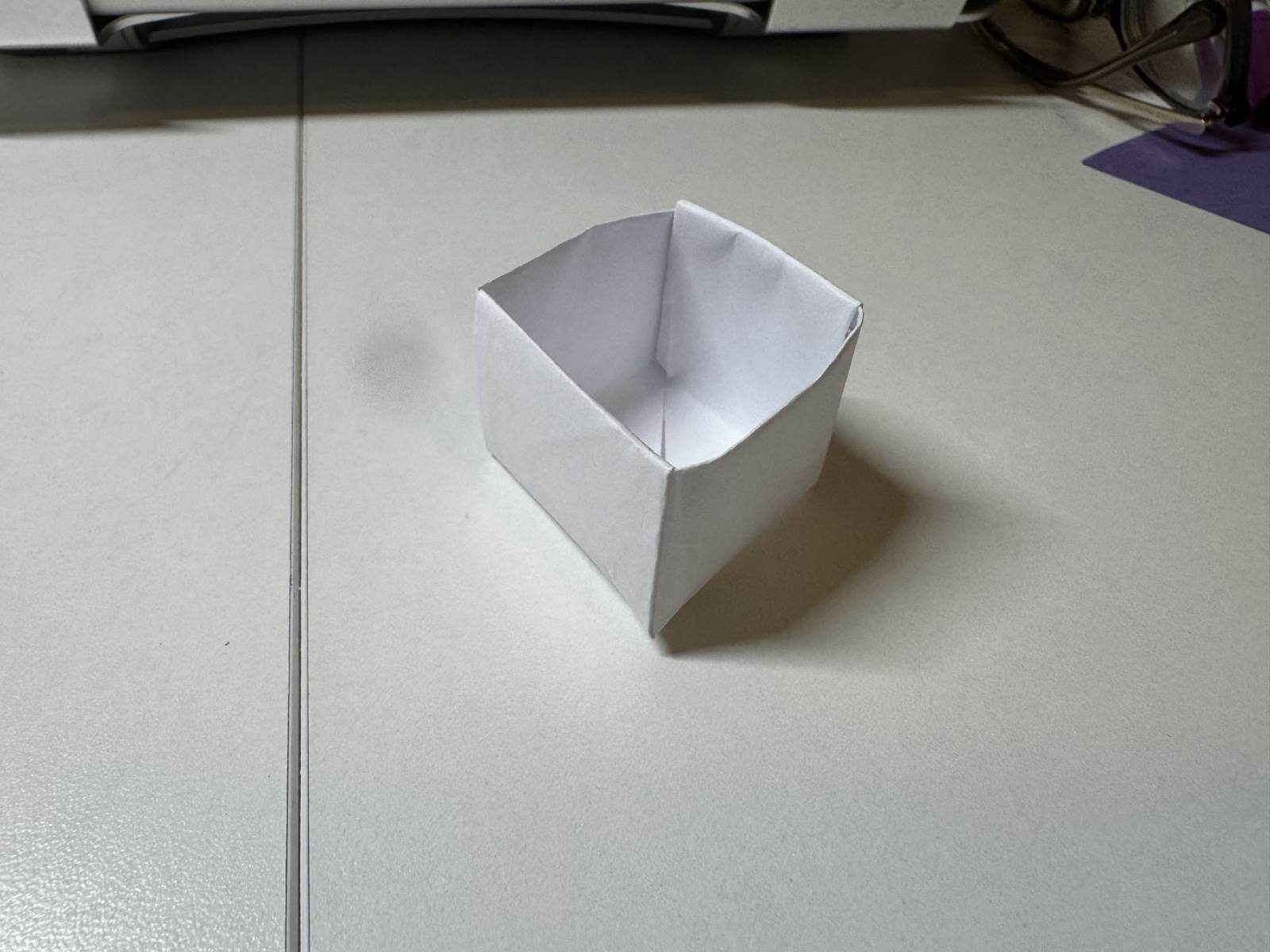 I adjusted the fold to make the structure stand more upright and feel more stable.