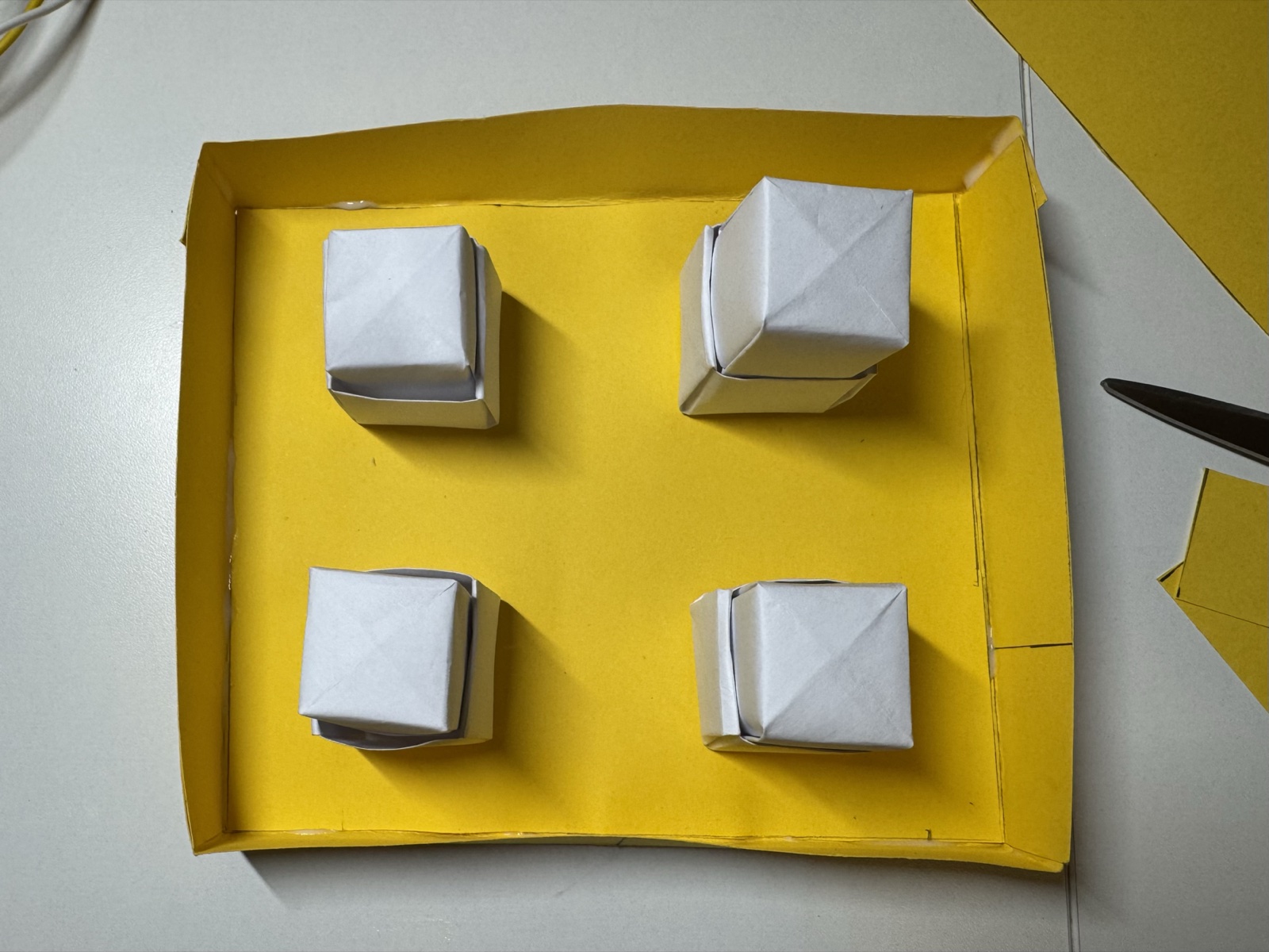 This was my first full layout of the four buttons on a base.